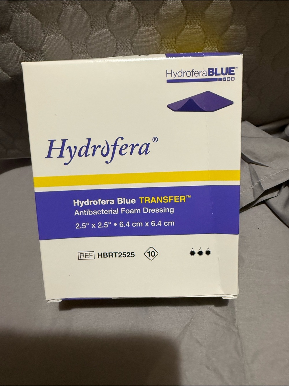 Antibacterial Foam Dressing - White/Blue